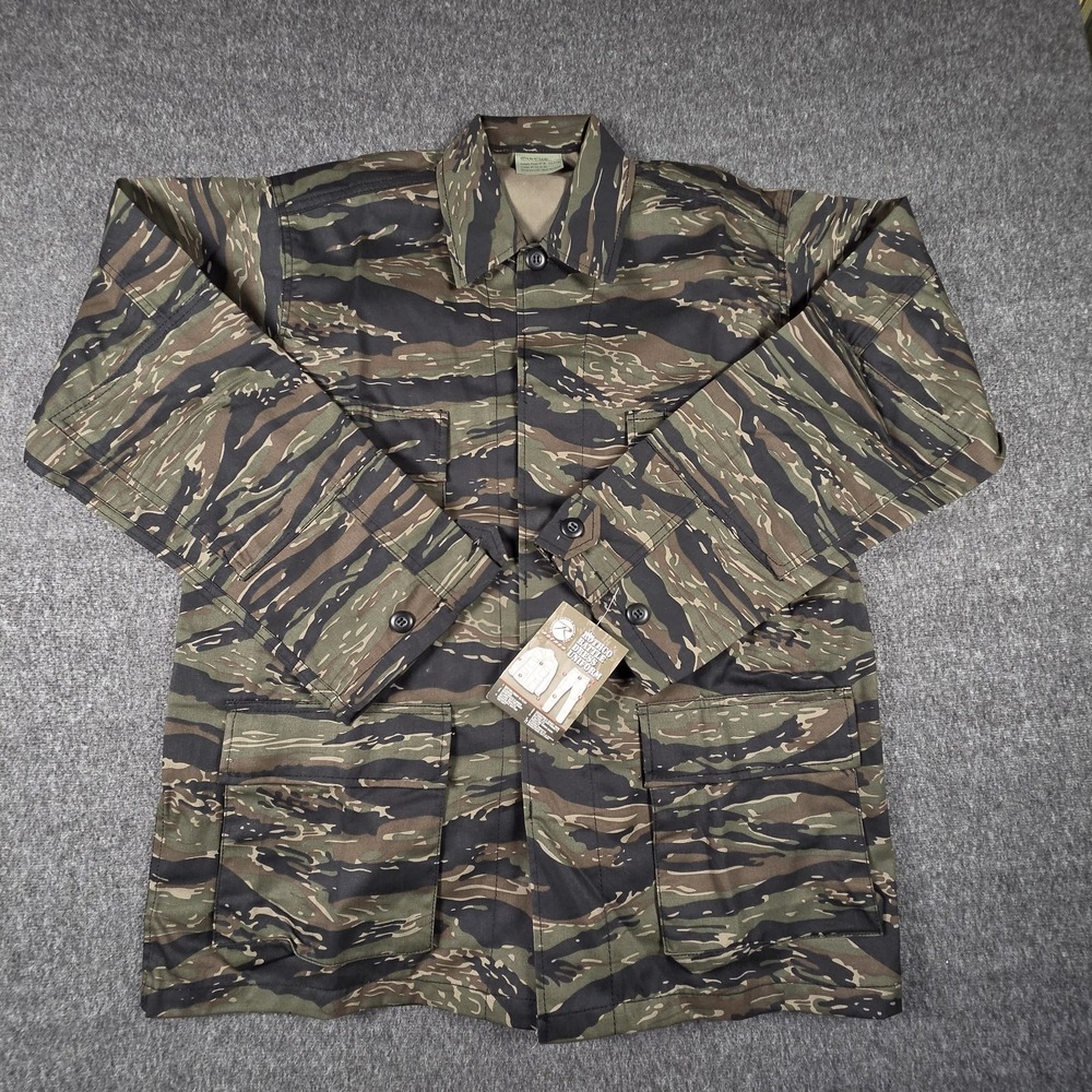 Rothco Tiger Stripe Camo Shirt Mens Medium Battle Dress Uniform Military 7990NWT